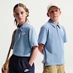 Nike Sportswear Club Big Kids' Knit Short-Sleeve Polo