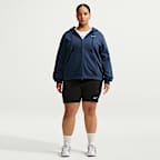 Sudadera con gorro de cierre completo para mujer (talla grande) Nike Studio Fleece Medium Weight