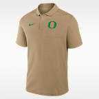 Polo universitario Nike Dri-FIT para hombre Oregon Primetime Victory Primary Logo