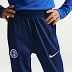 Inter Milan Strike Older Kids' Nike Dri-FIT Football Knit Pants