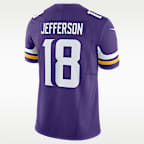 Jersey de fútbol americano Nike Dri-FIT de la NFL Limited para hombre Justin Jefferson Minnesota Vikings
