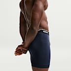 Nike Essential Men's Cotton Stretch Boxer Briefs (3-Pack)