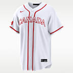 Bo Naylor Canada National Baseball Team 2026 World Baseball Classic Men's Nike Stadium Jersey