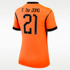 Frenkie de Jong Netherlands National Team 2026 Stadium Home Women's Nike Dri-FIT Soccer Jersey