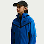 Chamarra de tejido Woven para niños talla grande Nike Tech