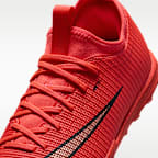 Nike Jr. Mercurial Vapor 17 Academy Big Kids' Turf Low-Top Soccer Shoes