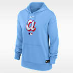 Atlanta Braves Authentic Collection City Connect Women's Nike Therma MLB Pullover Hoodie