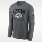 Los Angeles Rams Salute to Service Men's Nike NFL Long-Sleeve T-Shirt