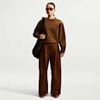 Haut oversize à manches longues Nike Article Fleece pour femme