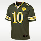 Jersey Nike de la NFL Game para niños talla grande Jordan Love Green Bay Packers Rivalries Collection