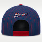Gorra Nike de la MLB ajustable con estructura A-Frame para hombre Atlanta Braves Cooperstown Rise