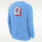 Atlanta Braves 2-Hit Men's Nike MLB Pullover Crew
