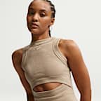 Nike Sportswear Chill Knit szűkített, bordázott női trikó