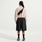 Haut court oversize à 1/4 de zip Nike Studio Fleece Medium Weight pour femme