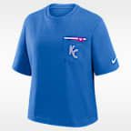 Kansas City Royals City Connect Pocket Boxy Women's Nike MLB T-Shirt