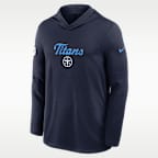Tennessee Titans Rivalries Collection Sideline Men's Nike Dri-FIT NFL Long-Sleeve Hooded Top