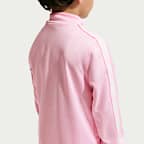 Conjunto de 2 piezas con cinta con logotipos de cierre completo para niños talla pequeña Nike Dri-FIT