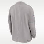 Playera Nike Dri-FIT de la NFL de medio cierre para hombre Miami Dolphins Sideline