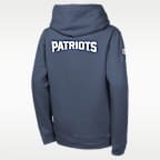New England Patriots Rivalries Collection Sideline Club Big Kids' Nike NFL Pullover Hoodie