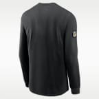 New Orleans Saints Sideline Team Issue Men's Nike Dri-FIT NFL Long-Sleeve T-Shirt