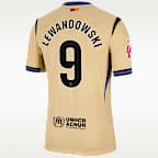 Robert Lewandowski Barcelona 2025/26 Match Away Men's Nike Dri-FIT ADV Soccer Jersey