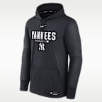 New York Yankees Authentic Collection Men's Nike Therma MLB Pullover Hoodie