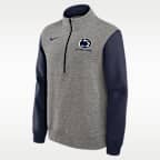 Sudadera de cuello redondo universitaria Nike de medio cierre para hombre Penn State Club