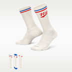 ナイキ エブリデイ プラス クルー ソックス (3足)