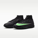 Tacos de futbol para pasto sintético (turf) de corte high Nike Mercurial Superfly 11 Academy