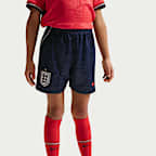 Kit de 3 piezas de fútbol Nike Replica para niños talla pequeña England local 2026 Stadium