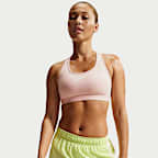 Shorts de correr Dri-FIT de tiro medio con forro de ropa interior para mujer Nike Tempo