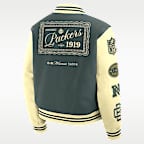 Green Bay Packers Rivalries Collection Men's Nike NFL Full-Snap Varsity Jacket