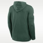 Green Bay Packers Pure Fury Sideline Men's Nike Dri-FIT NFL Long-Sleeve Hooded Top