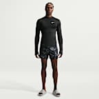 Playera rashguard de manga larga Dri-FIT UV para hombre Nike Swim Whitewater Essential