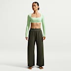 Nike Zenvy Women's Light-Support Padded Long-Sleeve Sports Bra