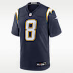 Omarion Hampton Los Angeles Chargers Men's Nike NFL Game Jersey