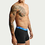 Pánské bavlněné strečové boxerky Nike Essential (3 kusy)