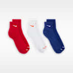 Calcetines de entrenamiento al tobillo (3 pares) Nike Everyday Plus Cushioned