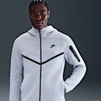 Chamarra Windrunner de tejido Fleece de cierre completo para hombre Nike Tech