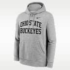Sudadera con gorro sin cierre universitaria Nike para hombre Ohio State Primetime Arched Club