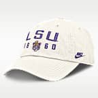 LSU Natural Club Men's Nike College Adjustable Hat