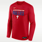 Philadelphia Phillies Authentic Collection Team Issue Men's Nike Dri-FIT MLB Long-Sleeve T-Shirt