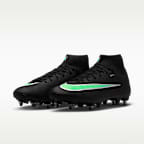 Høye Nike Mercurial Superfly 11 Academy-fotballsko til vått gress