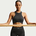 Bra NikeSKIMS Rib Seamless con scollatura all'americana – Donna