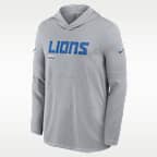 Playera de manga larga Nike Dri-FIT de la NFL con gorro para hombre Detroit Lions Pure Fury Sideline