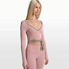 NikeSKIMS Stretch Knit Women's Long-Sleeve Wrap Top