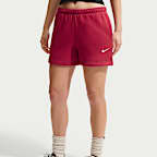 Shorts de tiro medio para mujer Nike Studio Fleece Medium Weight