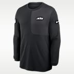 Playera de manga larga Nike Dri-FIT de la NFL para hombre New York Jets Sideline Coach