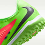 Tacos de fútbol para pasto sintético (turf) para niños grandes Nike Jr. Phantom 6 Low Academy "Erling Haaland"