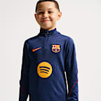Haut d'entraînement de football en maille Nike Dri-FIT FC Barcelona Strike Third pour ado